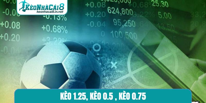 kèo 1.25, kèo 0.5, kèo 0.75